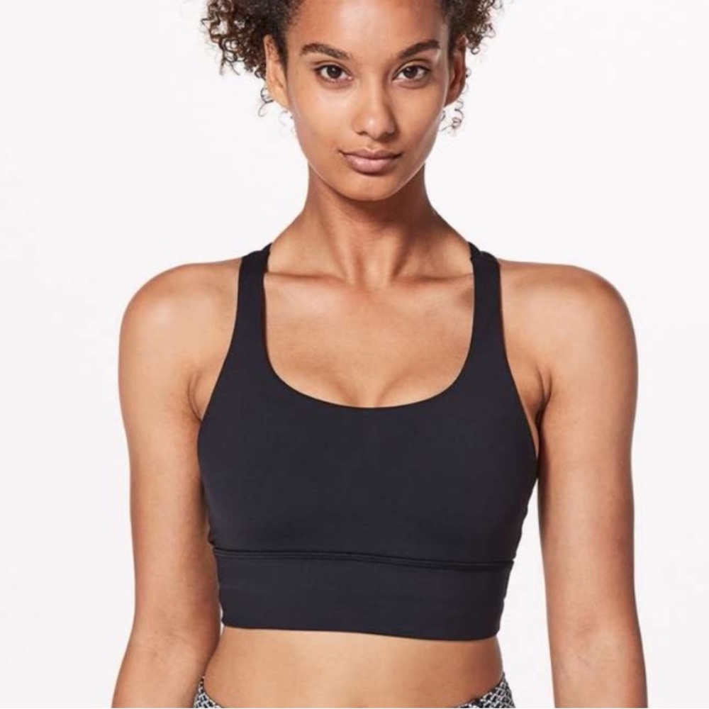 Lululemon longline energy bra black